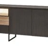 Dressoir Portofino - Zwart - 182cm