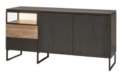 Dressoir Portofino - Zwart - 182cm