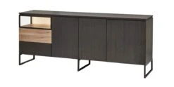 Dressoir Portofino - Zwart - 214cm