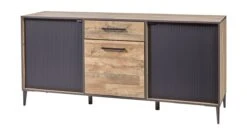 Dressoir Perugia - Natural Parquet Wood - 187cm