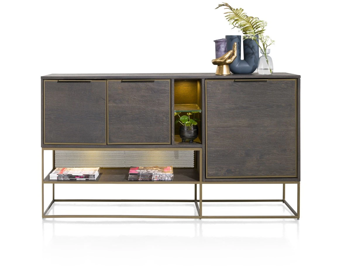 Dressoir City - Castle Antraciet - 160cm