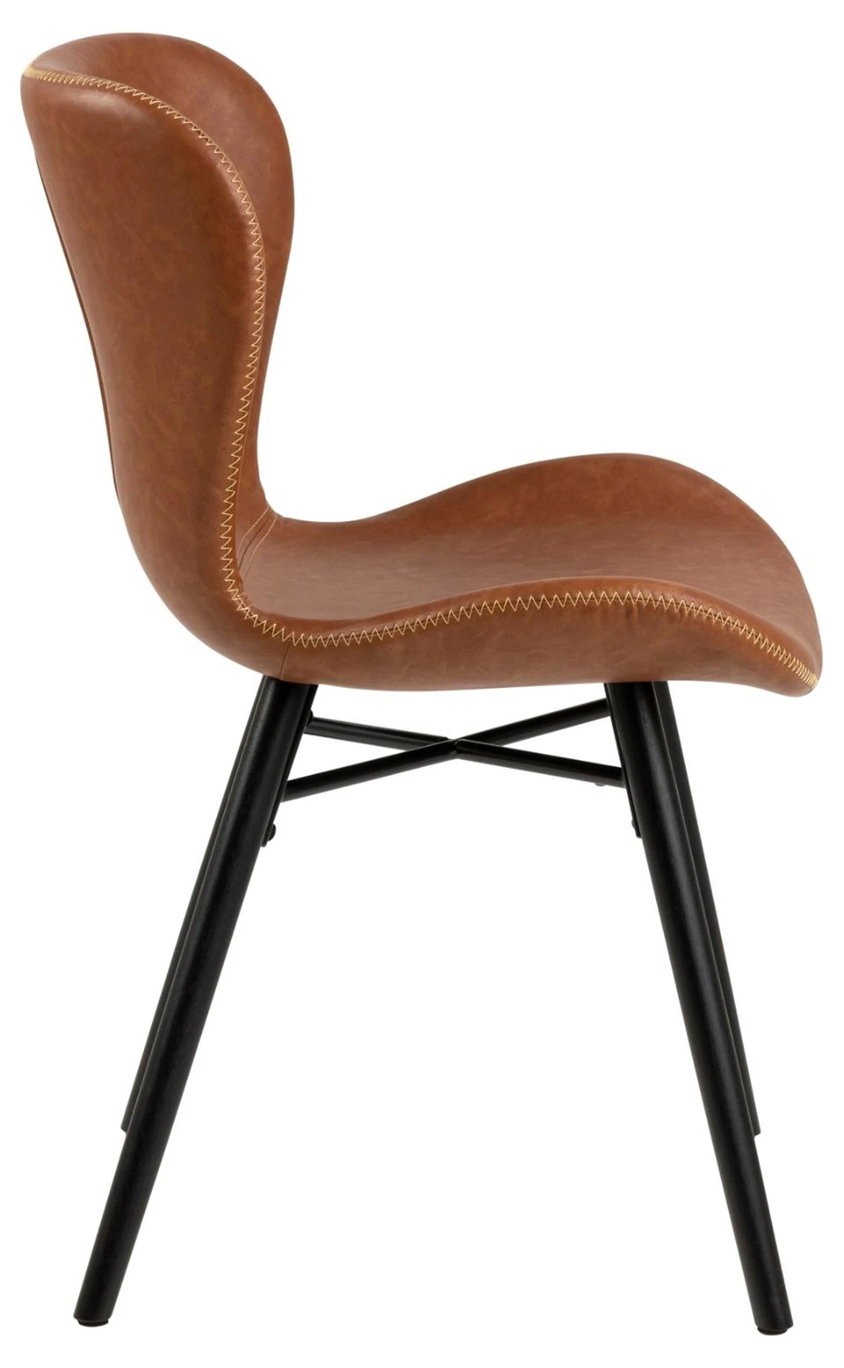 Set Van 2 Stoelen Batilda - Cognac - 4 Poten - Afbeelding 3