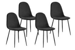Set Van 4 Stoelen Boy 9090 - Zwart