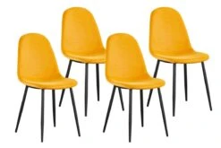 Set Van 4 Stoelen Boy 9090 - Geel