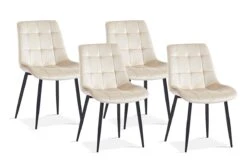 Set Van 4 Stoelen Juta 9005 - Beige