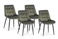 Set Van 4 Stoelen Juta 9005 - Groen