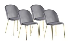 Set Van 4 Stoelen Lena 9010 - Grijs