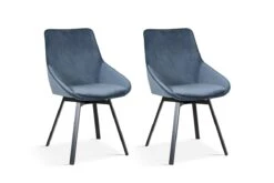 Set Van 2 Draaistoelen Mathias 90040 - Blauw