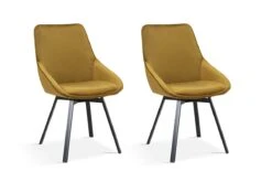 Set Van 2 Draaistoelen Mathias 90040 - Goud