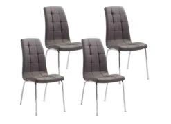 Set Van 4 Stoelen Merlino 9616 - Grijs