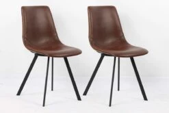 Set Van 2 Stoelen Oslo 9085 - Bruin
