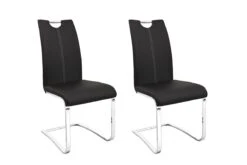Set Van 2 Stoelen Sofia 9601 - Zwart