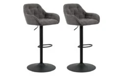 Set Van 2 Barstoelen Brooke - Antraciet
