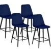Set Van 4 Barstoelen Boy - Donkerblauw