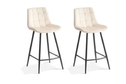 Set Van 2 Barstoelen Juta 5540 - Beige