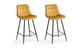 Set Van 2 Barstoelen Juta 5540 - Goud