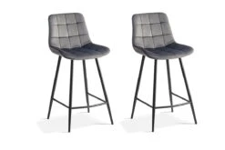 Set Van 2 Barstoelen Juta - Taupe