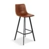 Set Van 2 Hoge Barstoelen Ozan 5518 - Cognac - H75