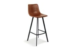 Set Van 2 Hoge Barstoelen Ozan 5518 - Cognac - H75