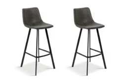 Set Van 2 Barstoelen Ozan 5520 - Antraciet - H65