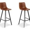 Set Van 2 Barstoelen Ozan 5520 - Cognac - H65
