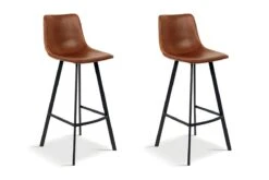Set Van 2 Barstoelen Ozan 5520 - Cognac - H65