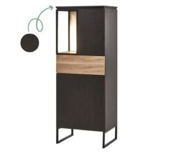 Kolomkast Bar Portofino - Zwart