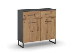 Commode Butte - 2 Deuren + 3 Lades - 93cm