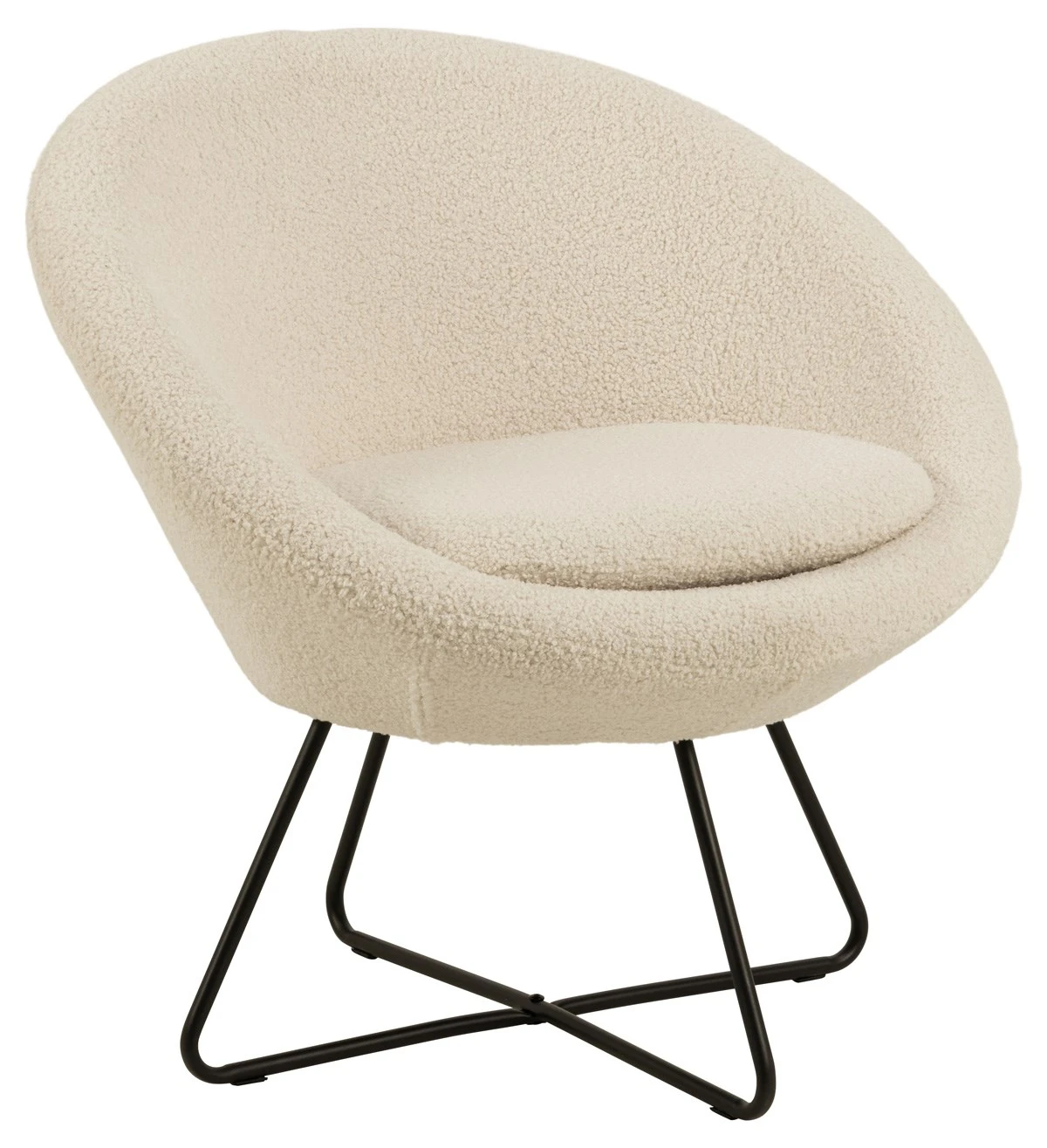 Bijzetzetel Center - Cream