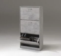 Schoenenkast Carini - Decor Beton - 3 Lades