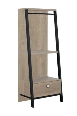 Kledingrek Marcel - Eik + Zwart