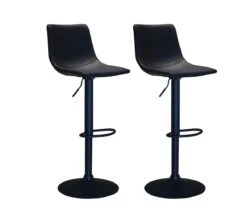 Set Van 2 Barstoelen Charlie - Zwart