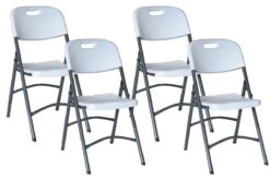 Set Van 4 Klapstoelen Klap