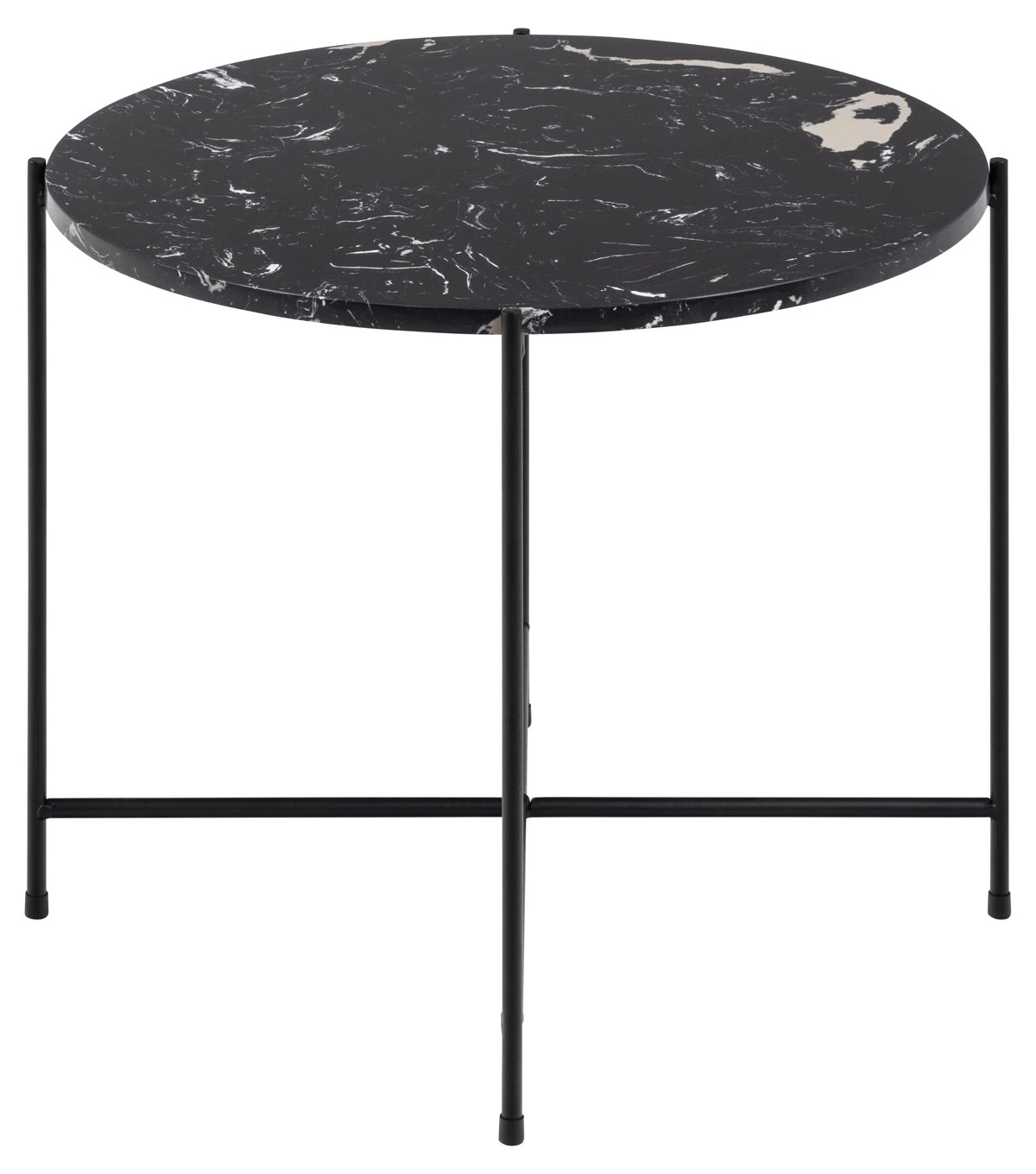 Bijzettafel Avila - Marble Black - ⌀ 52 - Afbeelding 4