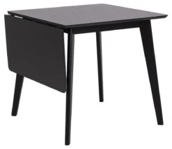 Verlengbare Tafel Roxby - Zwart - 80(120)x80cm