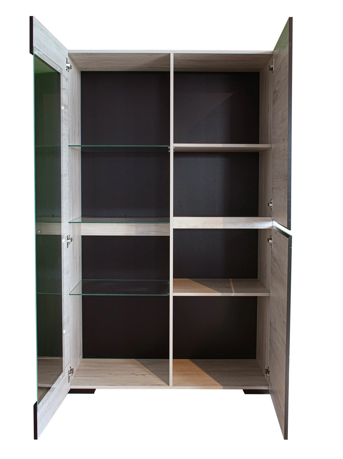 Vitrine 2 Deuren Met Verlichting Elba - Afbeelding 2